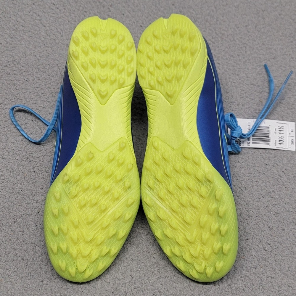 Adidas F50 Messi League TF Shoes Mens 10.5 Blue Turf Soccer Cleats Sneakers - Picture 5 of 12